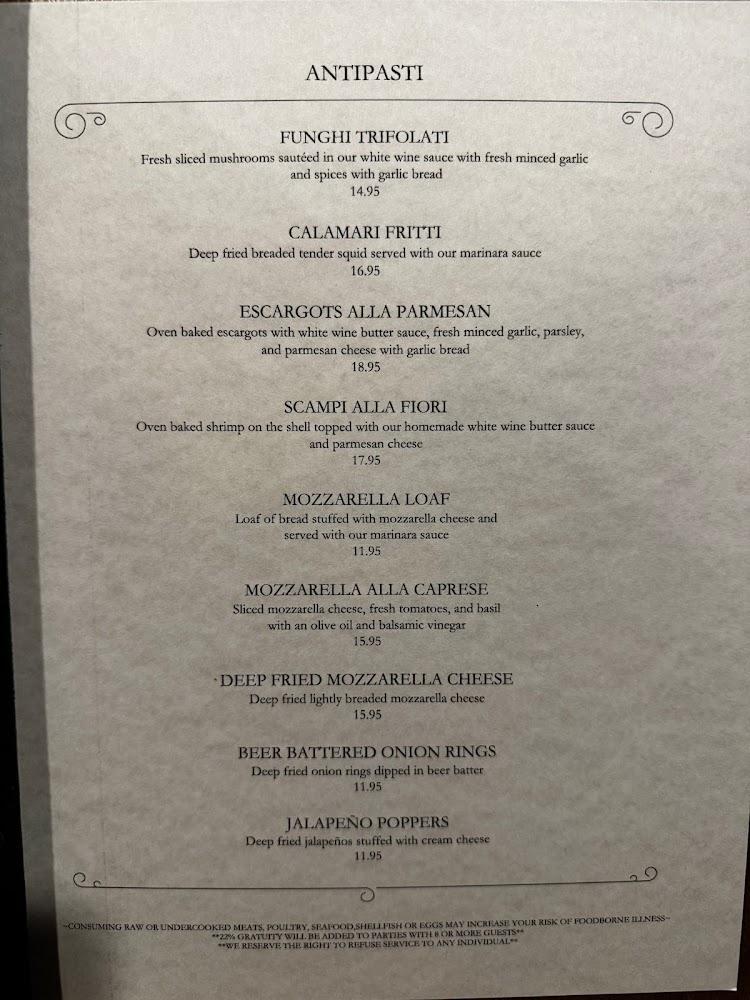 Fiori D'Italia Menu image 4
